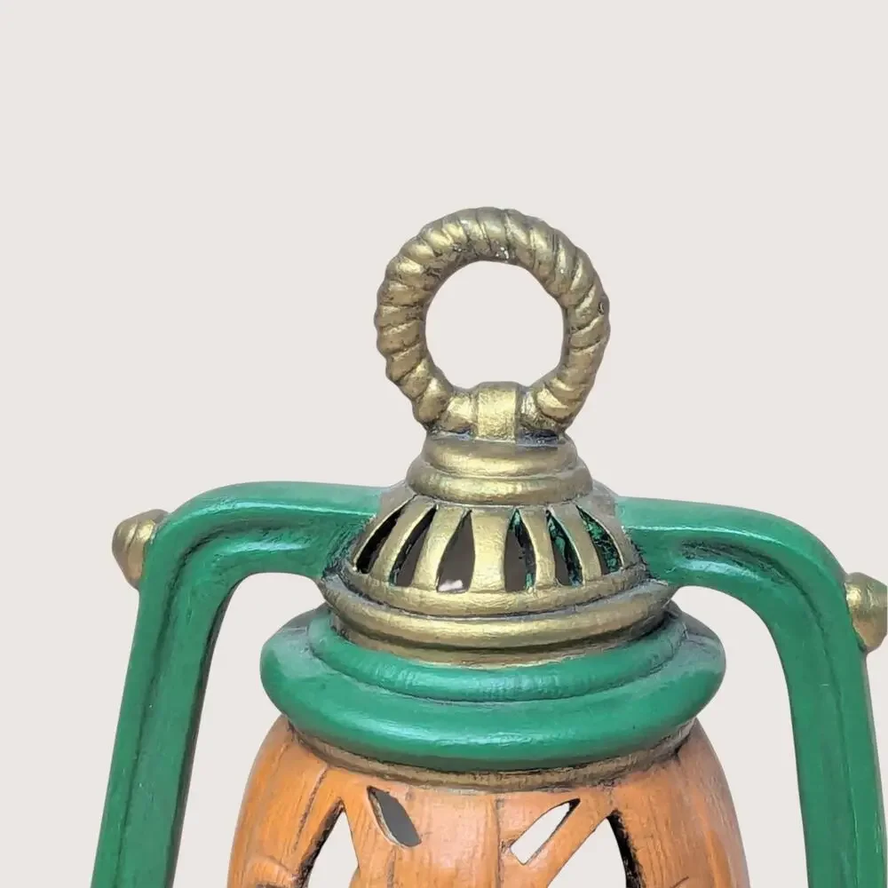 Vintage Ceramic Jack O' Lantern Halloween Light